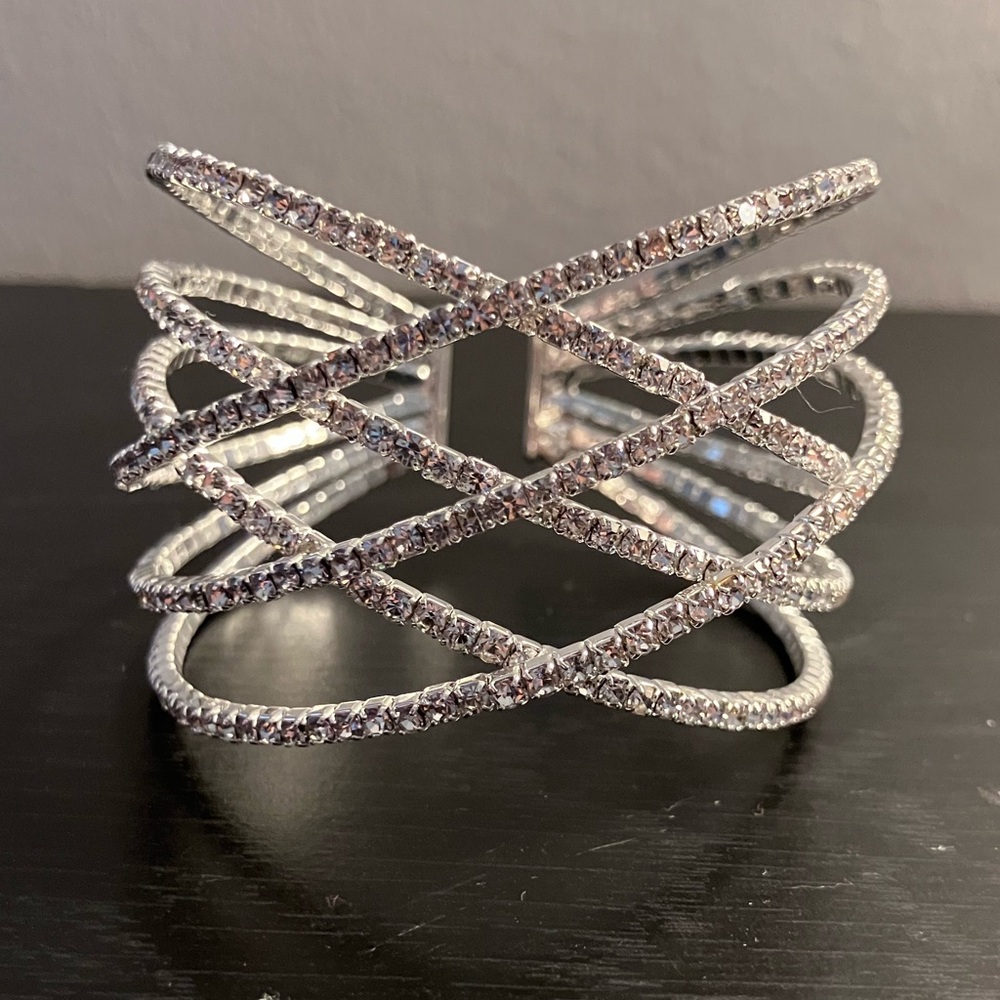 Fancy earrings and bracelet.
